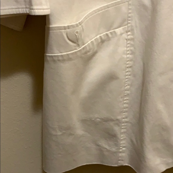 White Dressy Trench Jacket/Coat - Picture 4 of 13